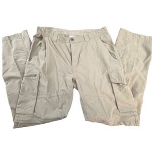 Columbia Silver Ridge Convertible Cargo Pants Mens 36x32 Khaki Tan Omni-Shade